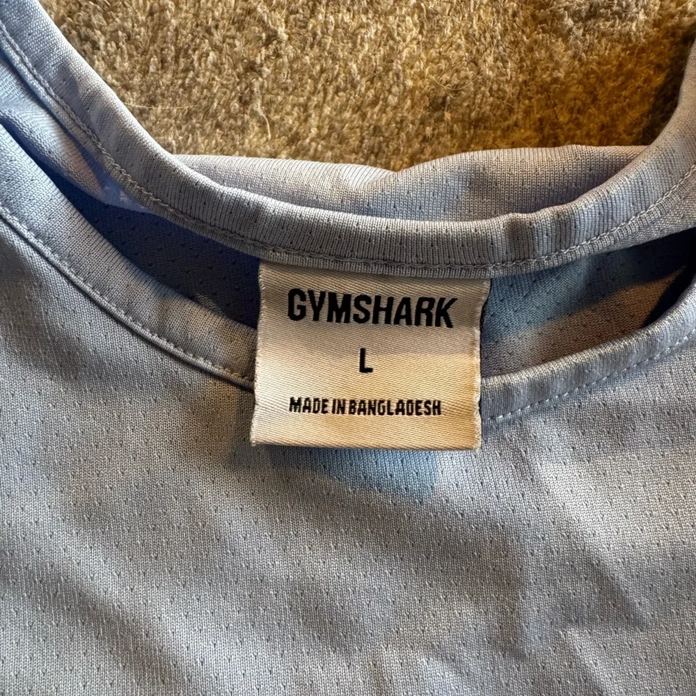 Gymshark Blue Training Crop Tank Top - Picture 3 of 5